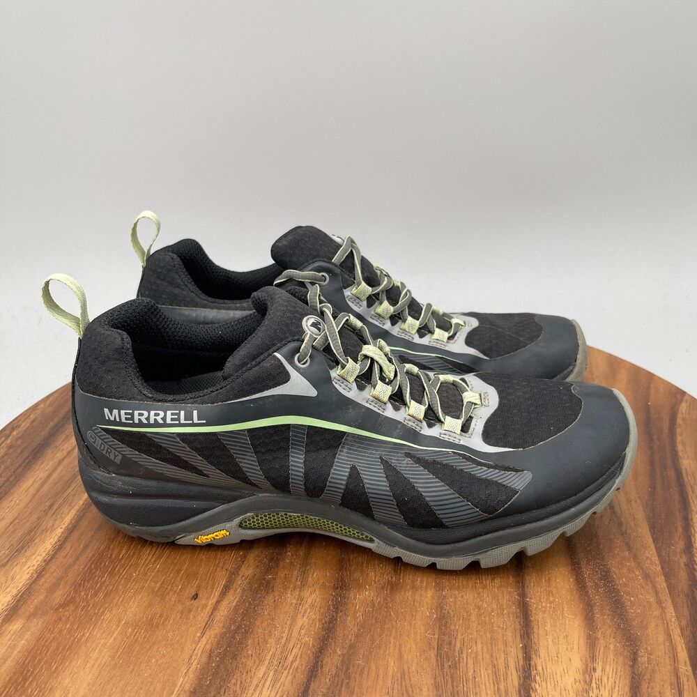 Merrell Siren Edge Shoes Womens Size 9.5 Black Trail Running Comfort Hiking